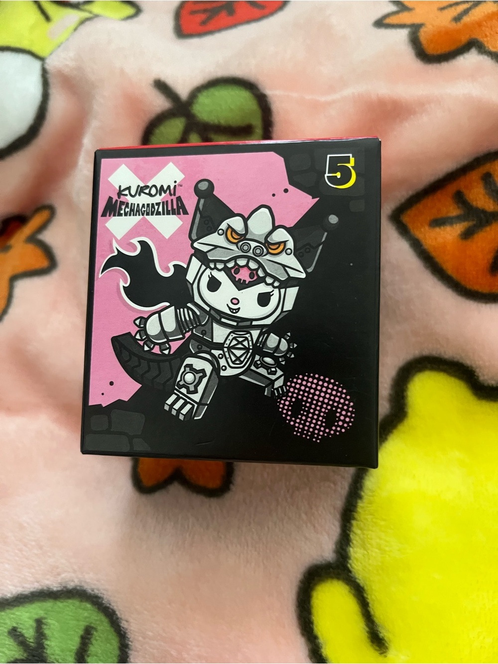 Sanrio Kuromi Mechagodzilla Figure - Pink & Black